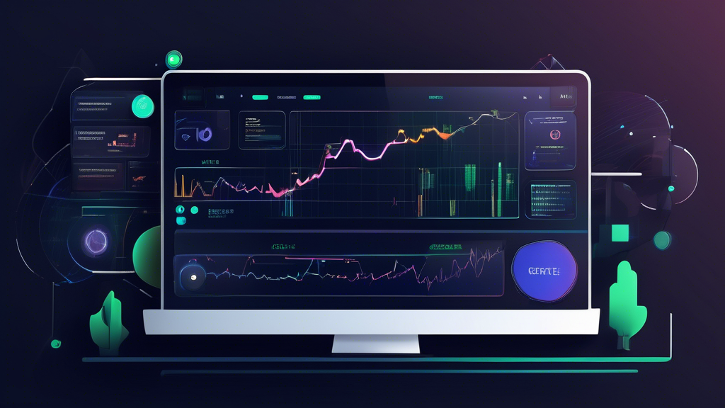 Create an image featuring a sleek, modern digital interface showcasing the features of the Bitget Exchange platform. The image should include a professional trader analyzing charts on multiple devices such as a laptop, tablet, and smartphone. Features like high-security measures, diverse cryptocurrency options, and user-friendly interfaces should be highlighted. The background should subtly include elements related to blockchain and digital currency symbols to emphasize the crypto trading aspect.