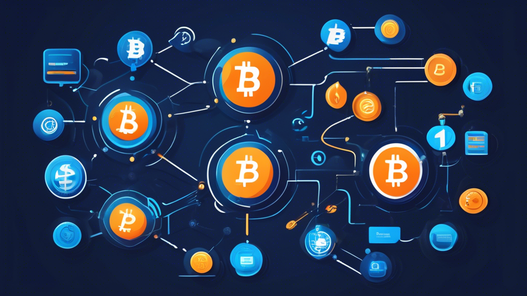 Create an informative and visually engaging illustration that shows a step-by-step process of buying cryptocurrency using PayPal. The image should feature a user-friendly interface with a laptop displaying a digital crypto wallet, the PayPal logo prominently visible, and icons representing various cryptocurrencies like Bitcoin, Ethereum, and Litecoin. Include visual cues like arrows and numbered steps to guide the viewer through the process, with a modern and clean design that conveys the simplicity and accessibility of buying crypto with PayPal.