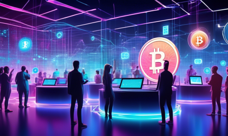 Create an image of a futuristic digital marketplace where various holographic cryptocurrencies are being traded. Include visual representations of popular cryptocurrencies like Bitcoin, Ethereum, and Ripple, with dynamic graphs showing fluctuating prices. The atmosphere should be sleek, and high-tech with traders interacting through virtual interfaces, wearing augmented reality glasses. The setting is vibrant and bustling, reflecting the fast-paced and ever-changing nature of cryptocurrency markets.