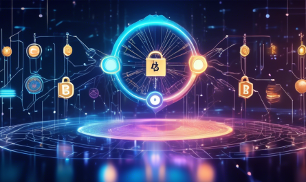 Create an image showcasing a futuristic digital marketplace with visually striking and secure elements, like glowing padlocks and encrypted nodes, symbolizing safe platforms for purchasing cryptocurrency. Include a variety of popular cryptocurrencies like Bitcoin, Ethereum, and Ripple displayed as floating coins, with users interacting with holographic interfaces to explore their features and purchase options. The scene should convey innovation, security, and ease of use in a vibrant and tech-centric environment.