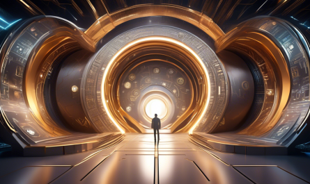 Create an image of a high-tech, futuristic vault in a digital landscape, symbolizing security and protection. Inside the vault, depict a glowing, intricate cryptocurrency coin, representing a digital asset. Surround the vault with ethereal, swirling digital data streams, showcasing the movement and safeguarding of virtual wealth. The overall atmosphere should be one of technological advancement and secure digital finance.